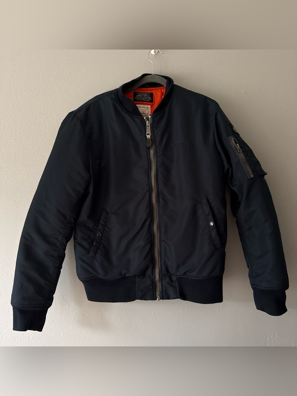 vintage 90s Schott Bros CWU-R military-style flight bomber jacket